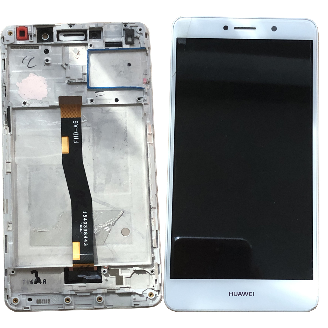 Pantalla huawei mate 9 lite con marco / BLL-L23 glass quebrado blanco original
